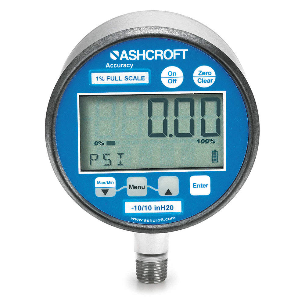 ASHCROFT Manómetro Digital , LCD , 0 a 600 psi - Calibradores