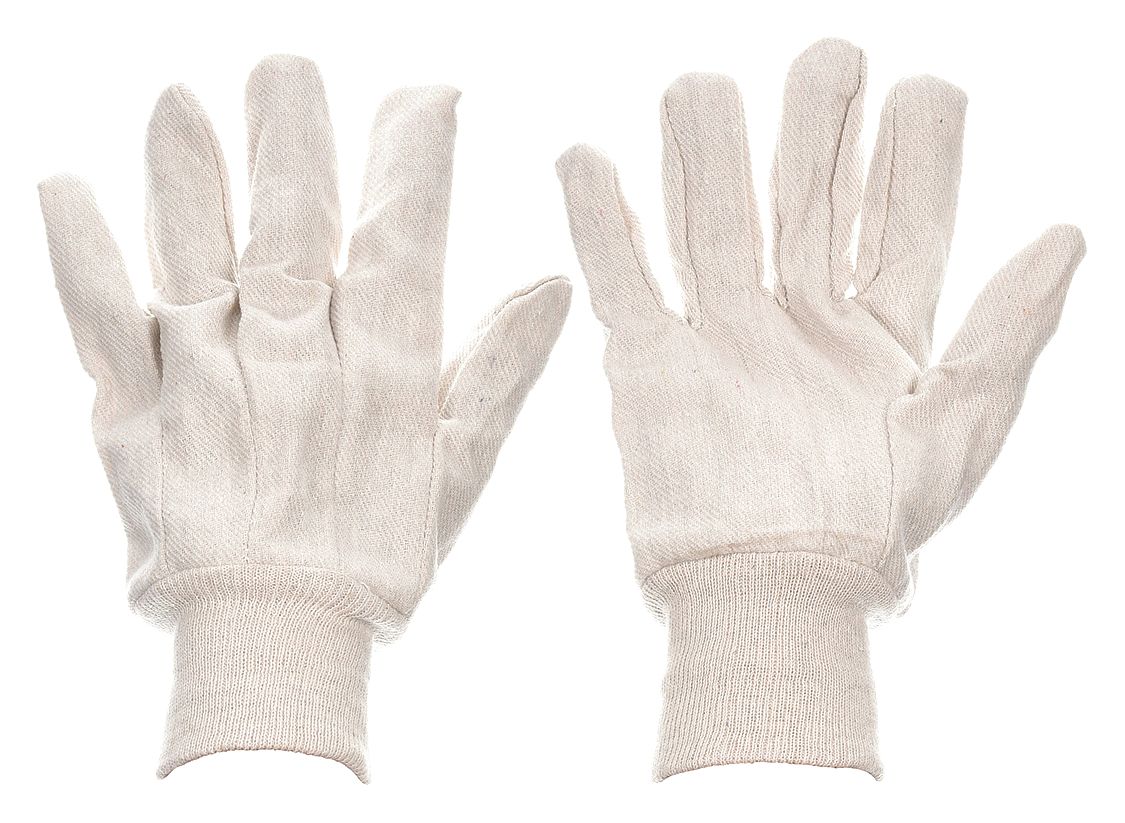 KNIT GLOVES, L (9), UNCOATED, COTTON, CANVAS TASK & CHORE GLOVE, KNIT CUFF