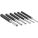 DRIVE PIN PUNCH SET, ⅛ IN/5/32 IN/3/16 IN/7/32 IN/¼ IN/5/16 IN TIP DIA, 6 PIECES, STEEL, SAE