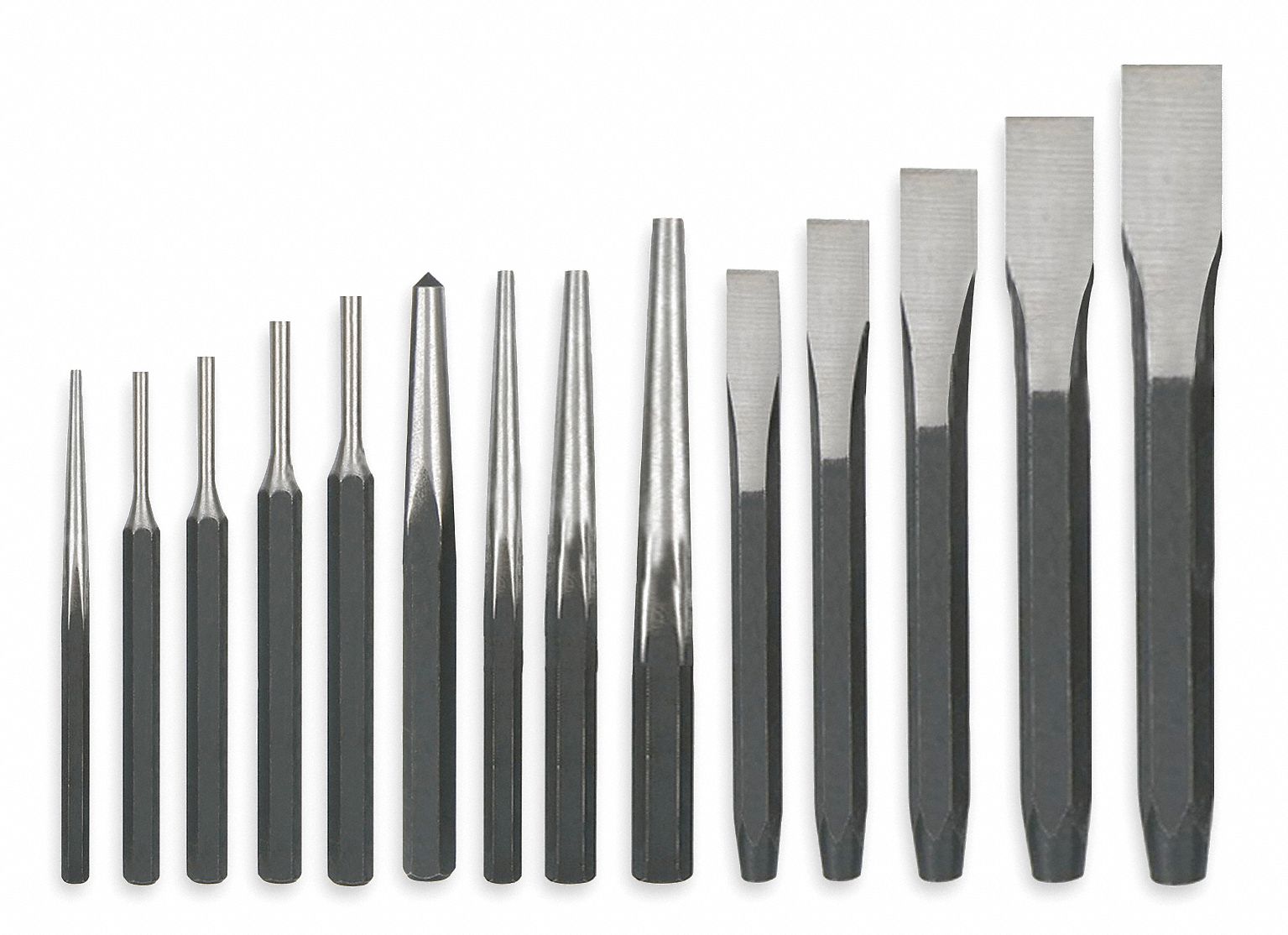 Westward 2AJB2 Punch and Chisel Set, 14 PC