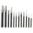 PUNCH AND CHISEL SET, 12 PIECES, FLAT CHISEL, CENTRE PUNCH/PIN PUNCH/PRICK PUNCH/STARTING PUNCH