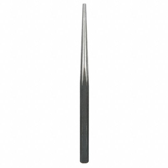 WESTWARD Extra Long Alignment Punch: 1/4 in Tip Size, Hexagon, 3/4 in ...