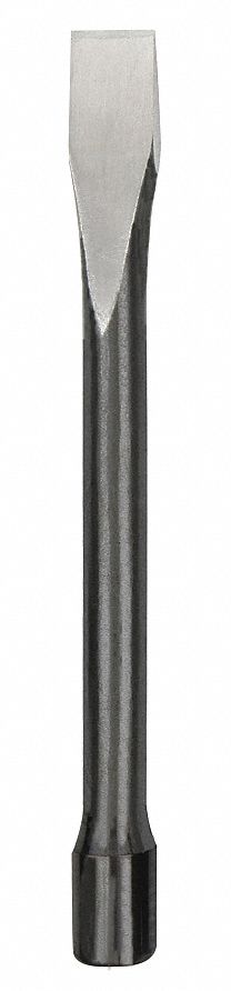 COLD CHISEL, STEEL, 1/2 IN BLADE W, 6 1/2 IN OVERALL L, PLAIN GRIP