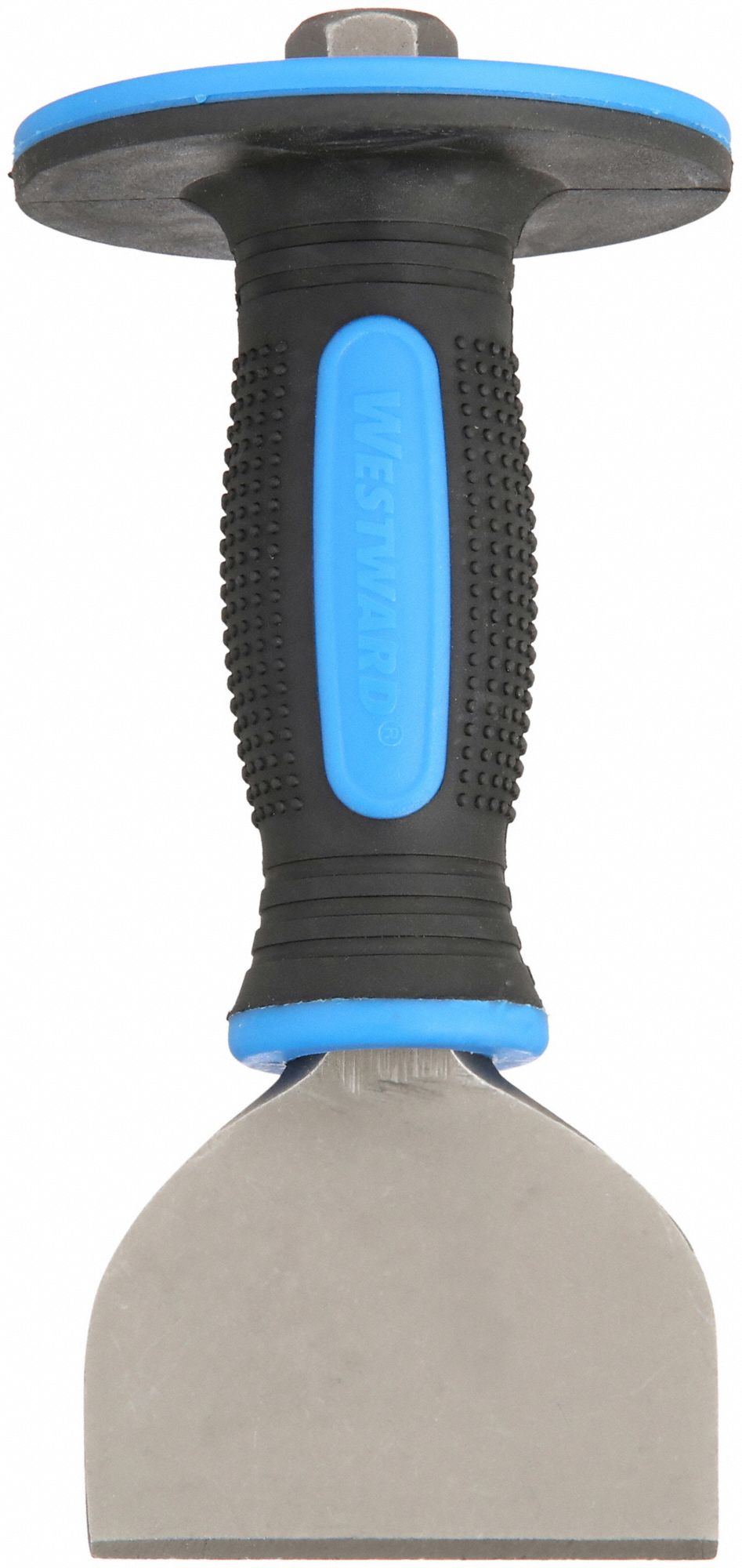 BRICK CHISEL, 3 IN BLADE W, 7 1/2 IN OVERALL L, INCLUDES HANDGUARD