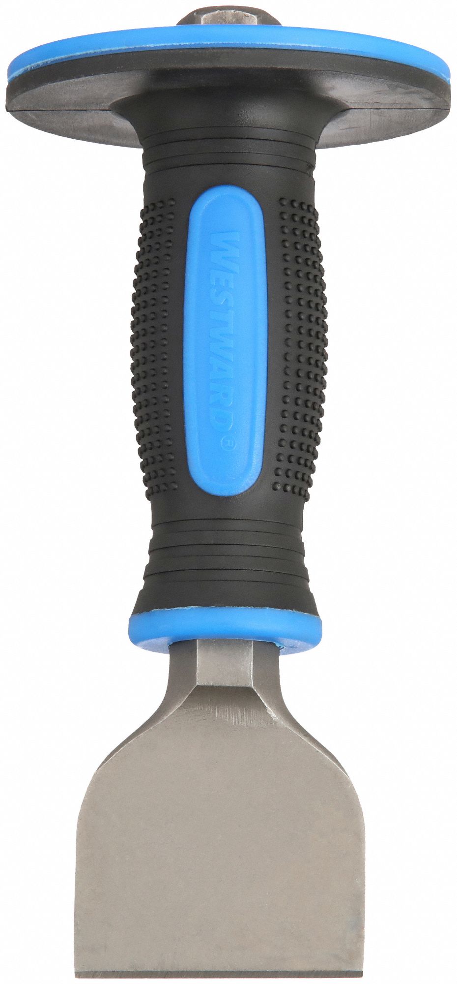 MASON CHISEL, 2 1/4 IN BLADE W, 7 1/2 IN OVERALL L, INCLUDES HANDGUARD