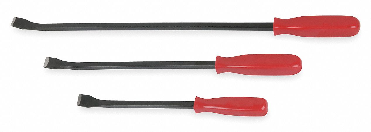 2AJL2 - Plastic Handle Pry Bar Set 3 Pc