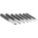 DRIVE PIN PUNCH SET, 1/16 IN/3/32 IN/⅛ IN/5/32 IN/3/16 IN/¼ IN/5/16 IN TIP DIA, 7 PIECES, STEEL