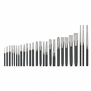 PUNCH AND CHISEL SET,26 PC