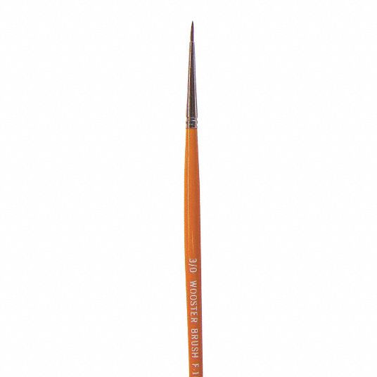 WOOSTER 3/0 Artist Red Sable Paint Brush, Soft, for Latex Based, 1 EA