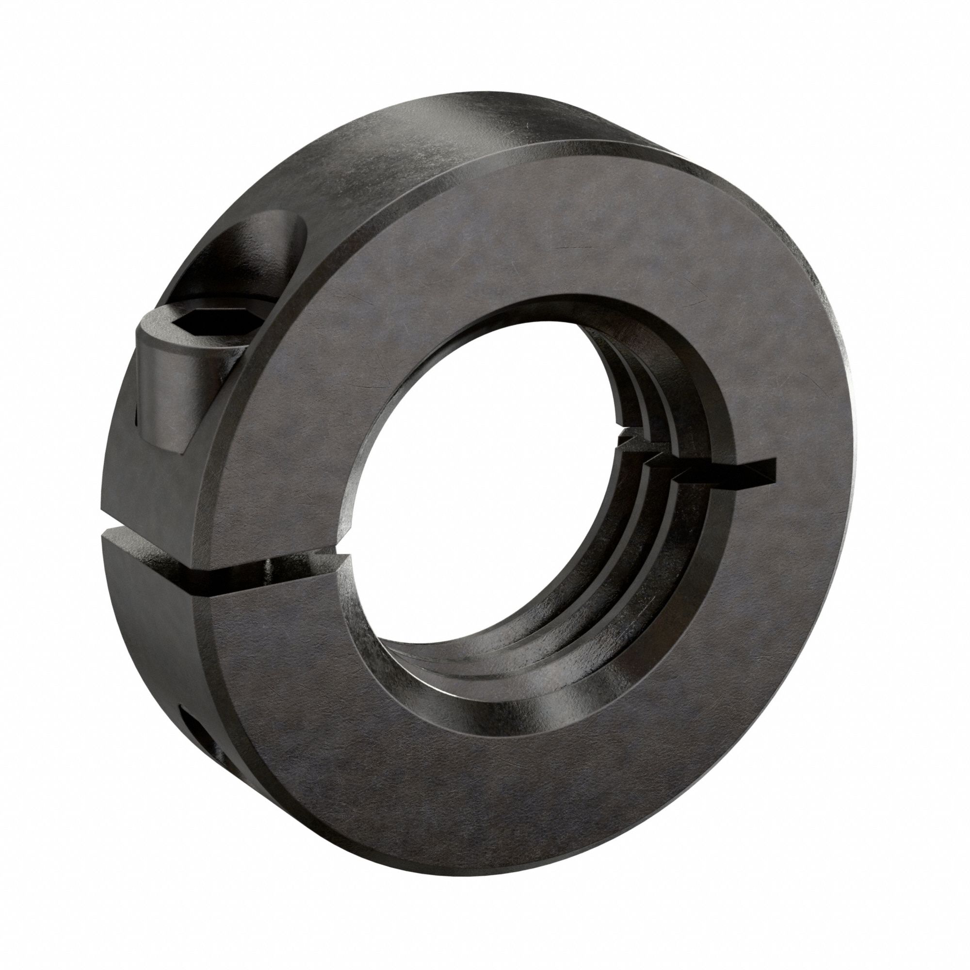 Shaft Collar: 1-Piece, Inch, Threaded, Clamp On, 1"-14 Bore Thread Size, 1215