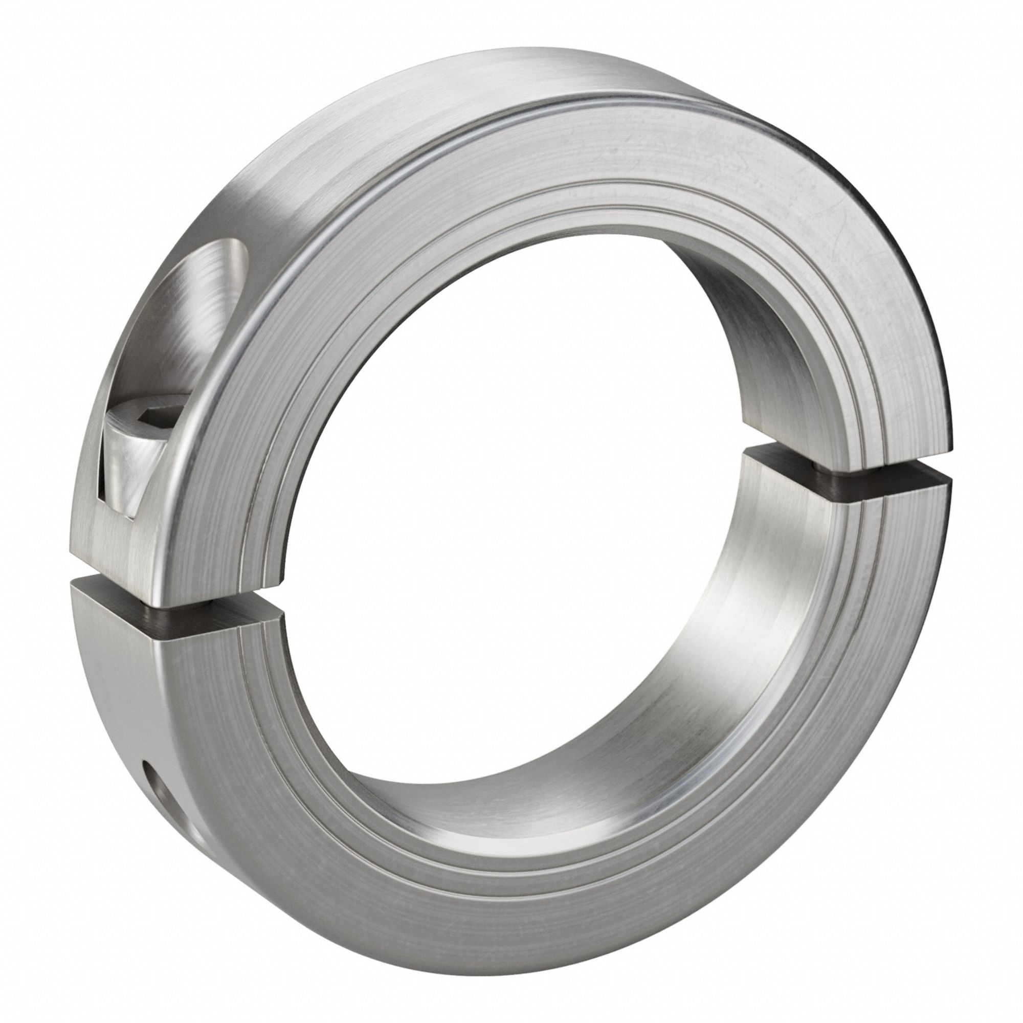 Shaft Collar: 2-Piece, Metric, Round, Clamp On, 60 mm Bore Dia, 19 mm Collar Wd