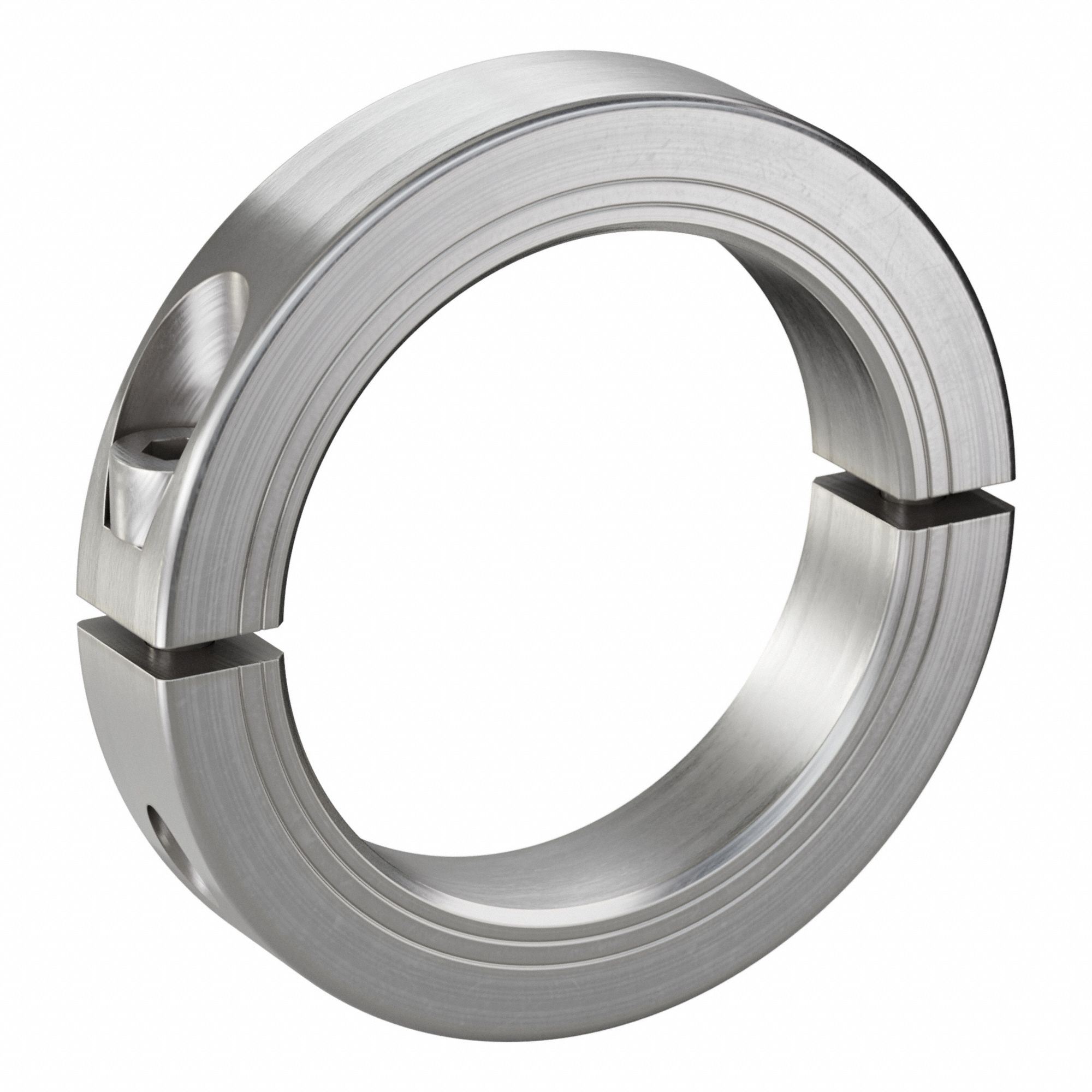 Shaft Collar: 2-Piece, Metric, Round, Clamp On, 70 mm Bore Dia, 19 mm Collar Wd