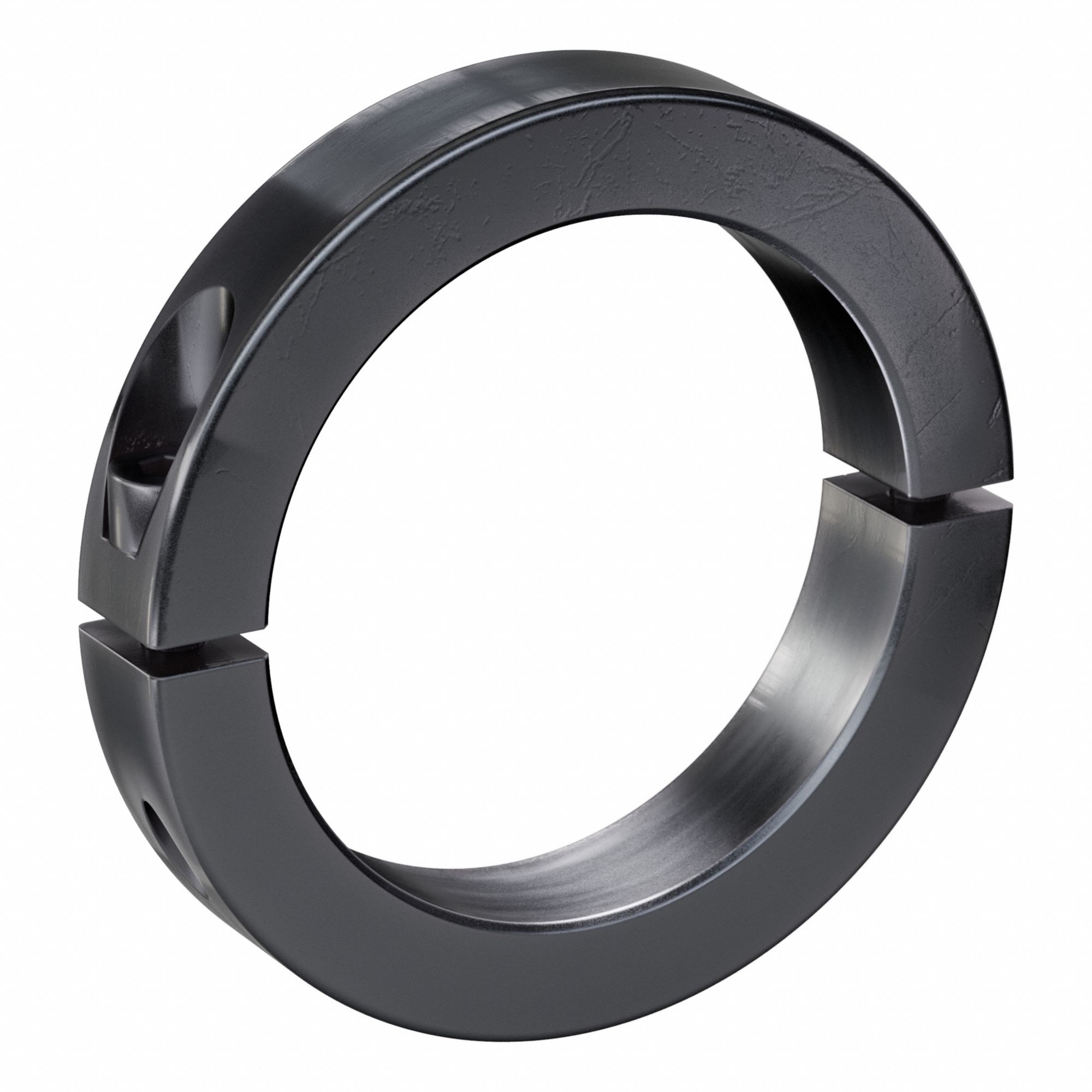 Shaft Collar: 2-Piece, Metric, Round, Clamp On, 80 mm Bore Dia, 19 mm Collar Wd