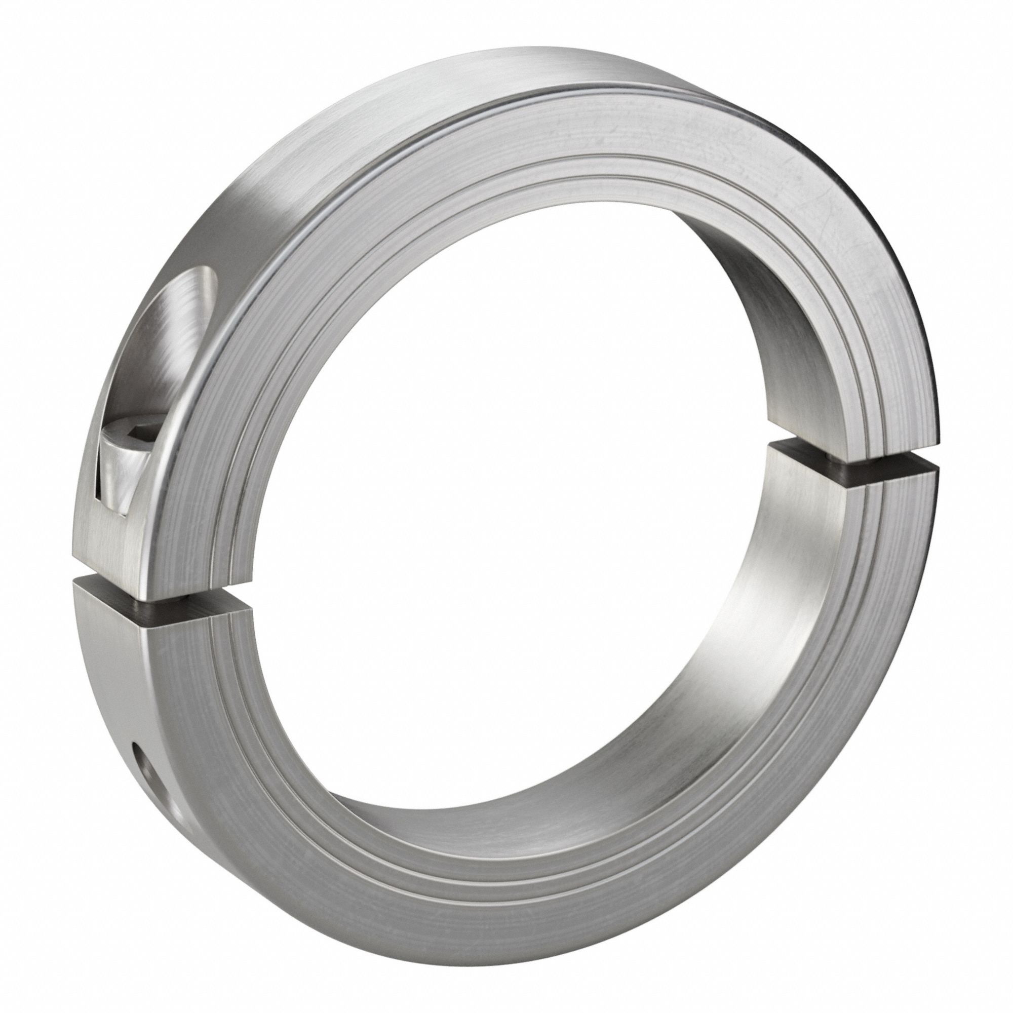 Shaft Collar: 2-Piece, Metric, Round, Clamp On, 80 mm Bore Dia, 19 mm Collar Wd