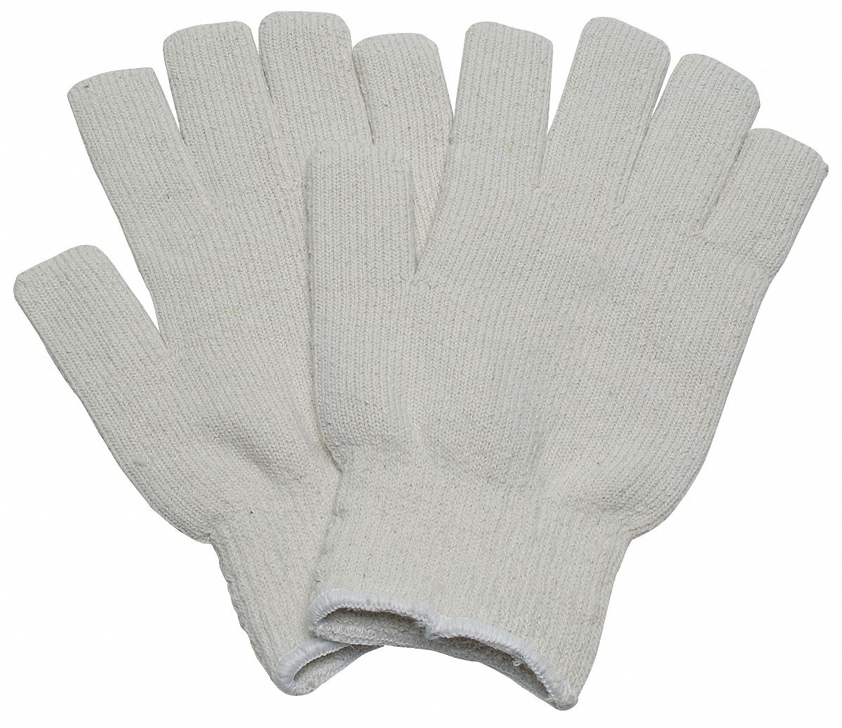 KNIT GLOVES, L (9), GLOVE HAND PROTECTION, 250 ° F MAX, COTTON, 24 OZ FABRIC WT