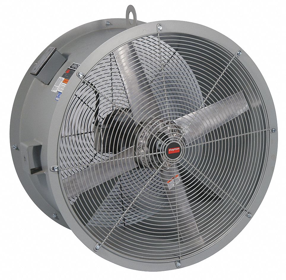 DAYTON, High-Velocity Industrial Fan, 36 in Blade Dia, High 