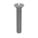 MACHINE SCREW, #8-32 THREAD, 1 IN L, 18-8 SS, PLAIN FINISH, FLAT, SLOTTED, INCH, 100 PK
