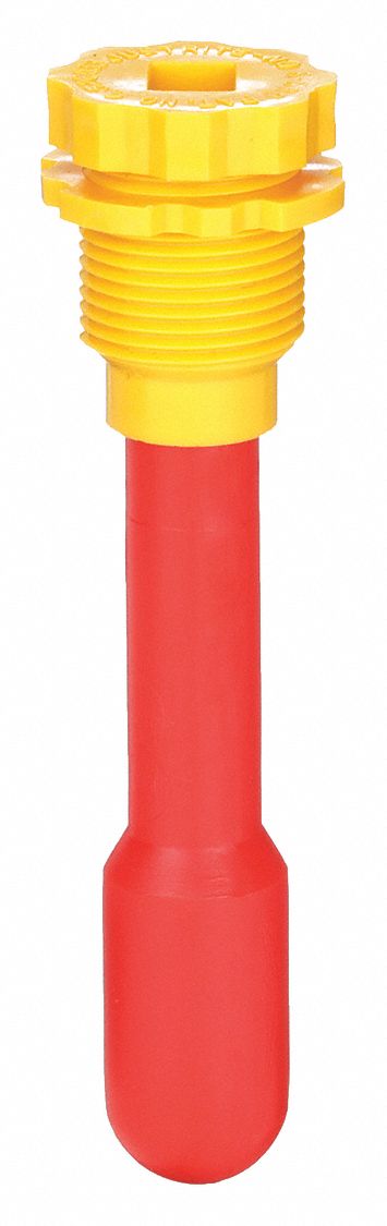 VERTICAL DRUM LEVEL GAUGE, FOR 5 IN CONTAINER D, ¾ IN, HDPE, FOR DRUMS FOR CONTAINER