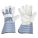 LEATHER GLOVES, L (9), PREMIUM COWHIDE, FULL FINGER, GAUNTLET CUFF