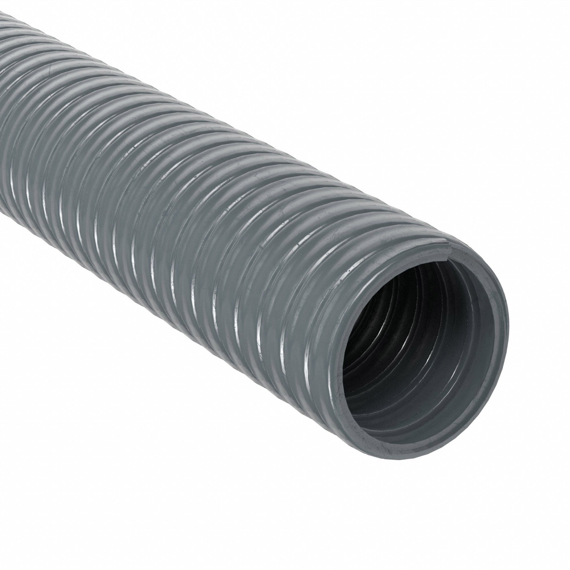 LIQUID-TIGHT FLEX PLASTIC CONDUIT, 1½ IN TRADE SIZE, GREY, 50 FT NOMINAL L, G