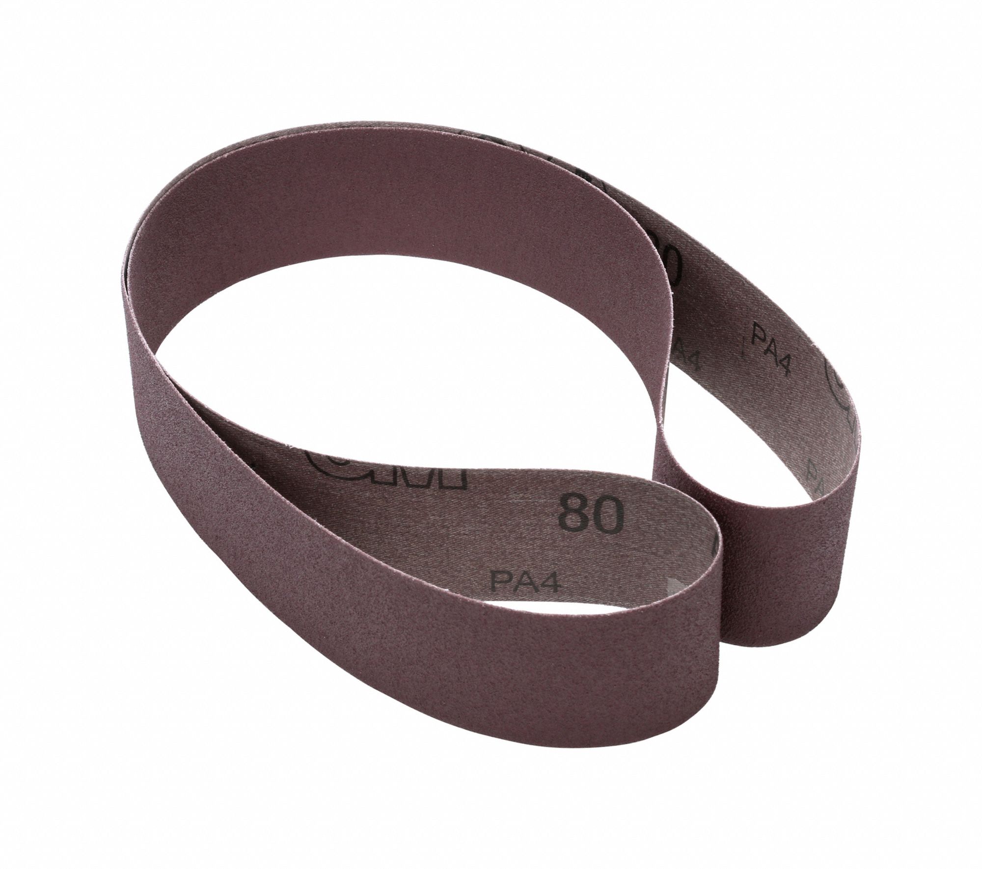Sanding Belt, 60 in L, 4 in W, 80G, PK50
