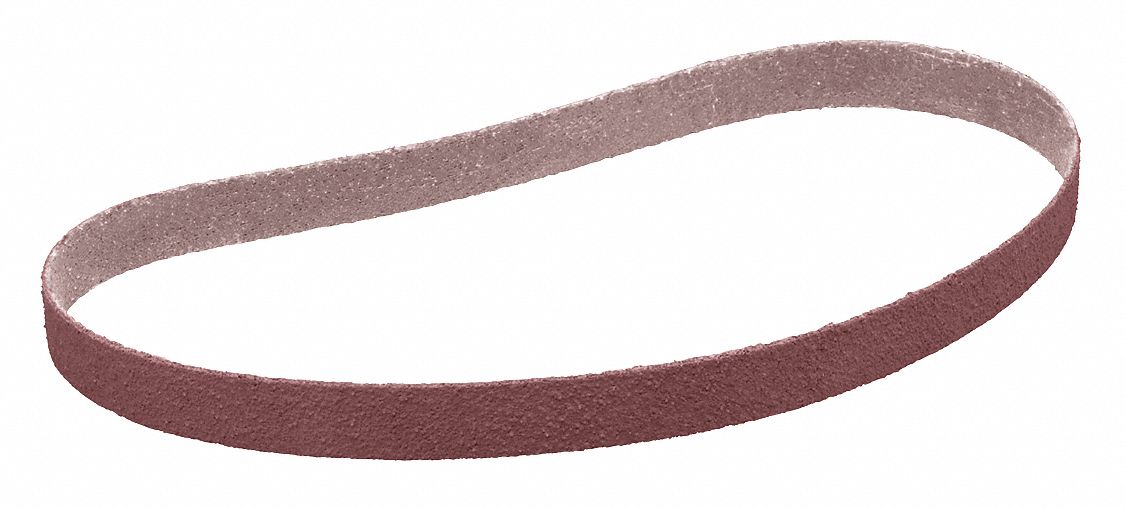 Sanding Belt: 1 1/2 in W x 60 in L, Aluminum Oxide, 50 Grit, X Wt Cloth Backing, 341D, 50 PK