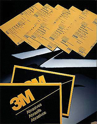 Sanding Sheet: 9 in W x 11 in L, Silicon Carbide, J2500 Grit, A Wt Paper, 401Q, 250 PK