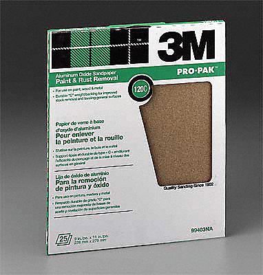 Sanding Sheet, 11 in L, 9 in W, PK25