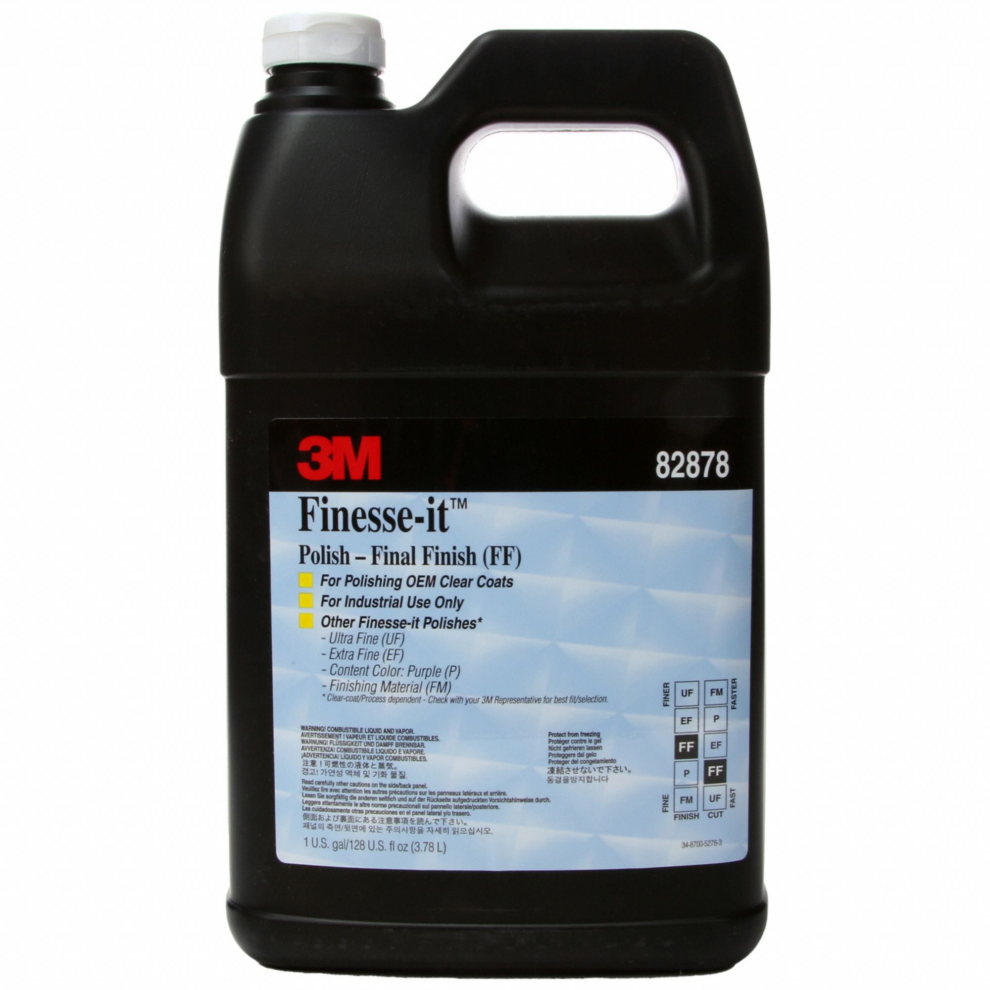 SCRATCH REMOVER,1 GAL,GRAY