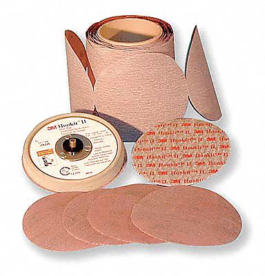 PSA Sand Disc Roll, 5 in Dia, 40  micronm