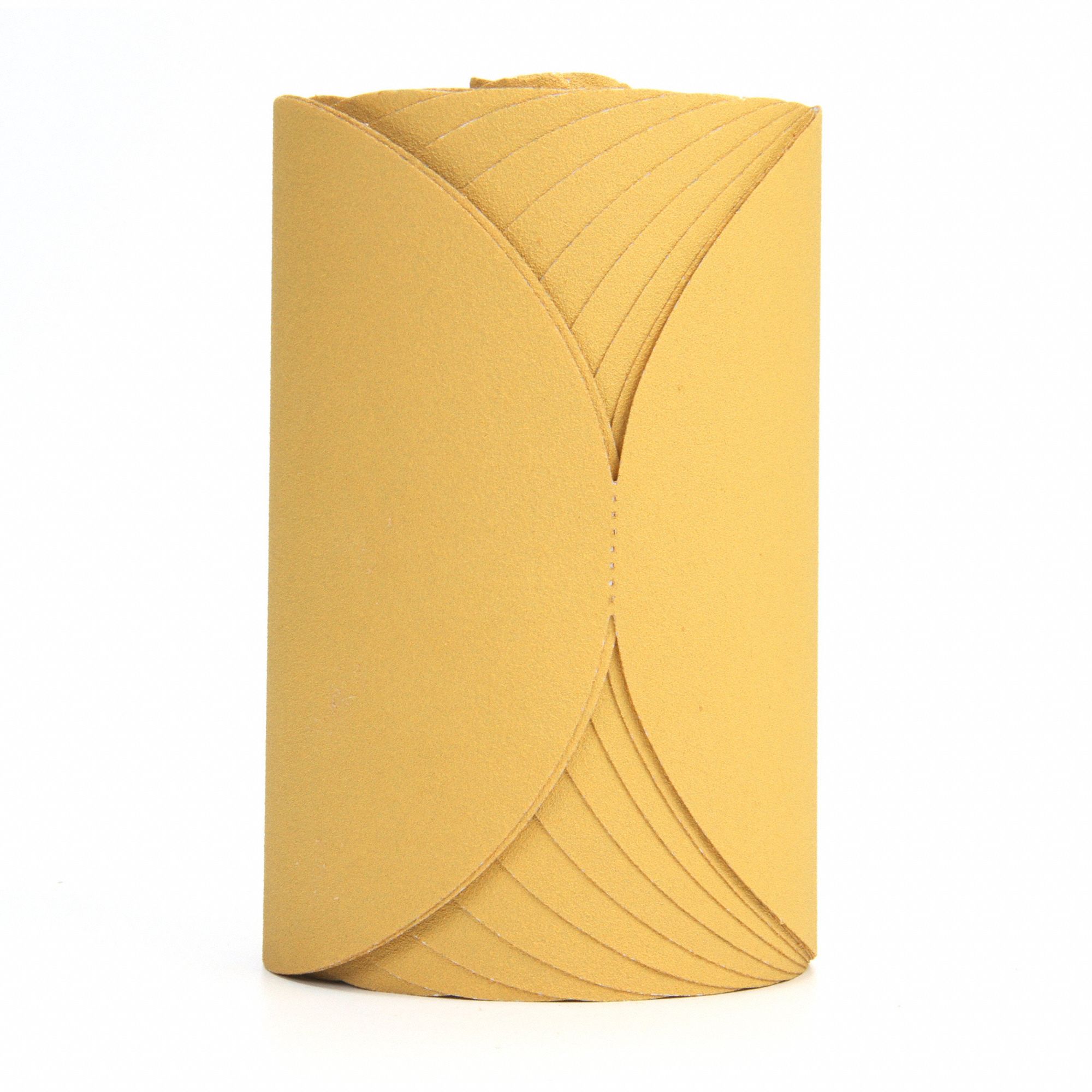 PSA Sanding Disc Roll: 6 in Dia, Non-Vacuum, Aluminum Oxide, P120 Grit, 2 mil Wt Film, 255L, PK