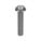 MACHINE SCREW, #10-24 THREAD, 1 IN L, 18-8 SS, PLAIN FINISH, ROUND, SLOTTED, 100 PK
