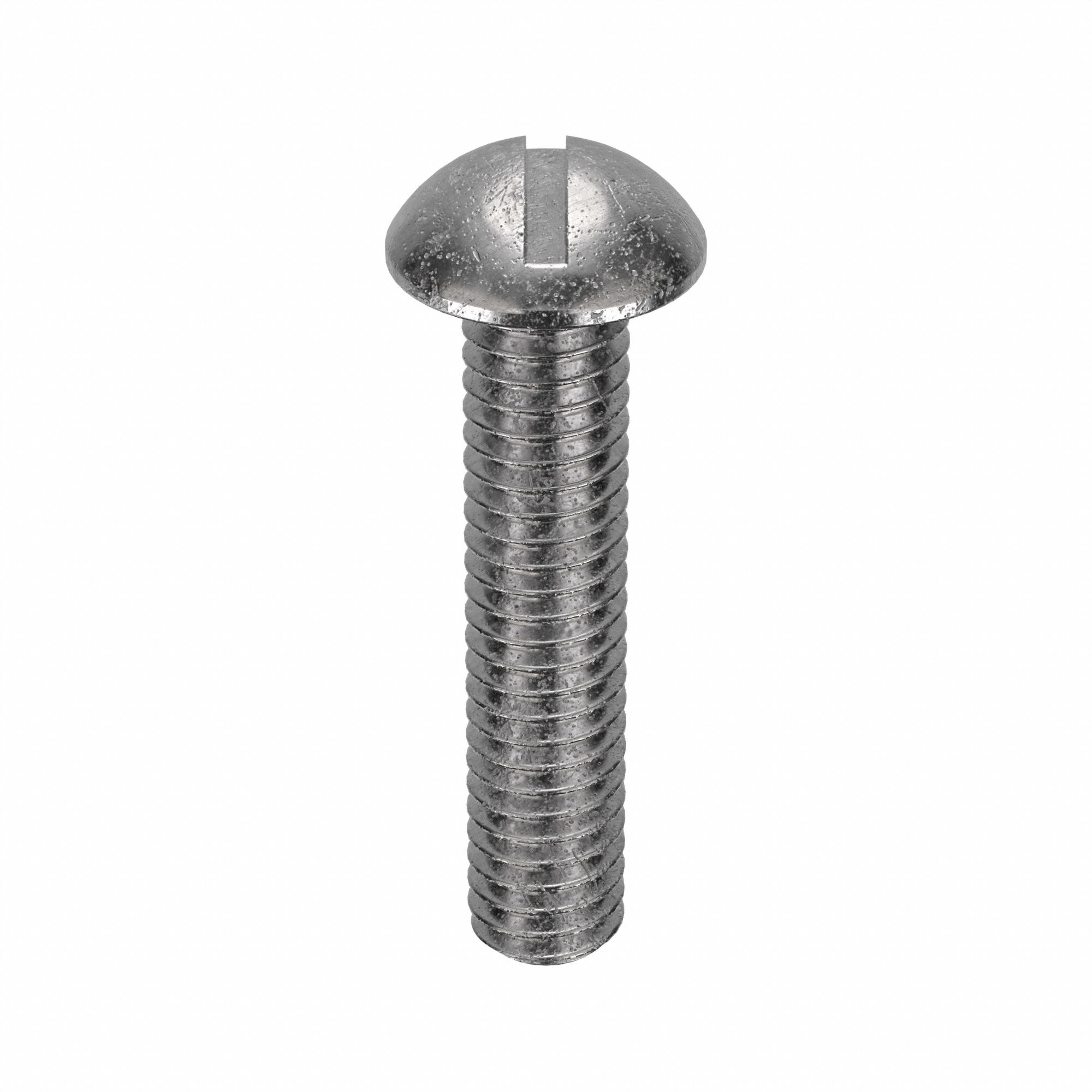 Machine Screw: 5/16"-18 Thread Size, 1 1/2 in Lg, 18-8, Stainless Steel, Plain, Round, 25 PK