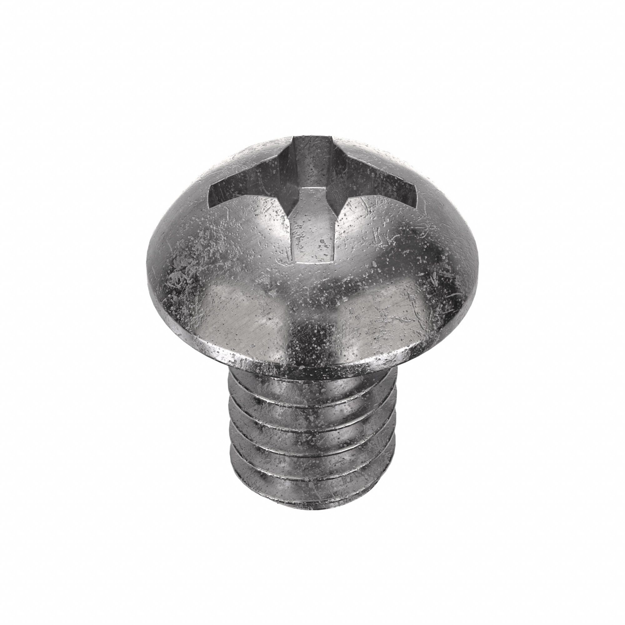Machine Screw: #8-32 Thread Size, 1/4 in Lg, 18-8, Stainless Steel, Plain, Round, Phillips, 100 PK