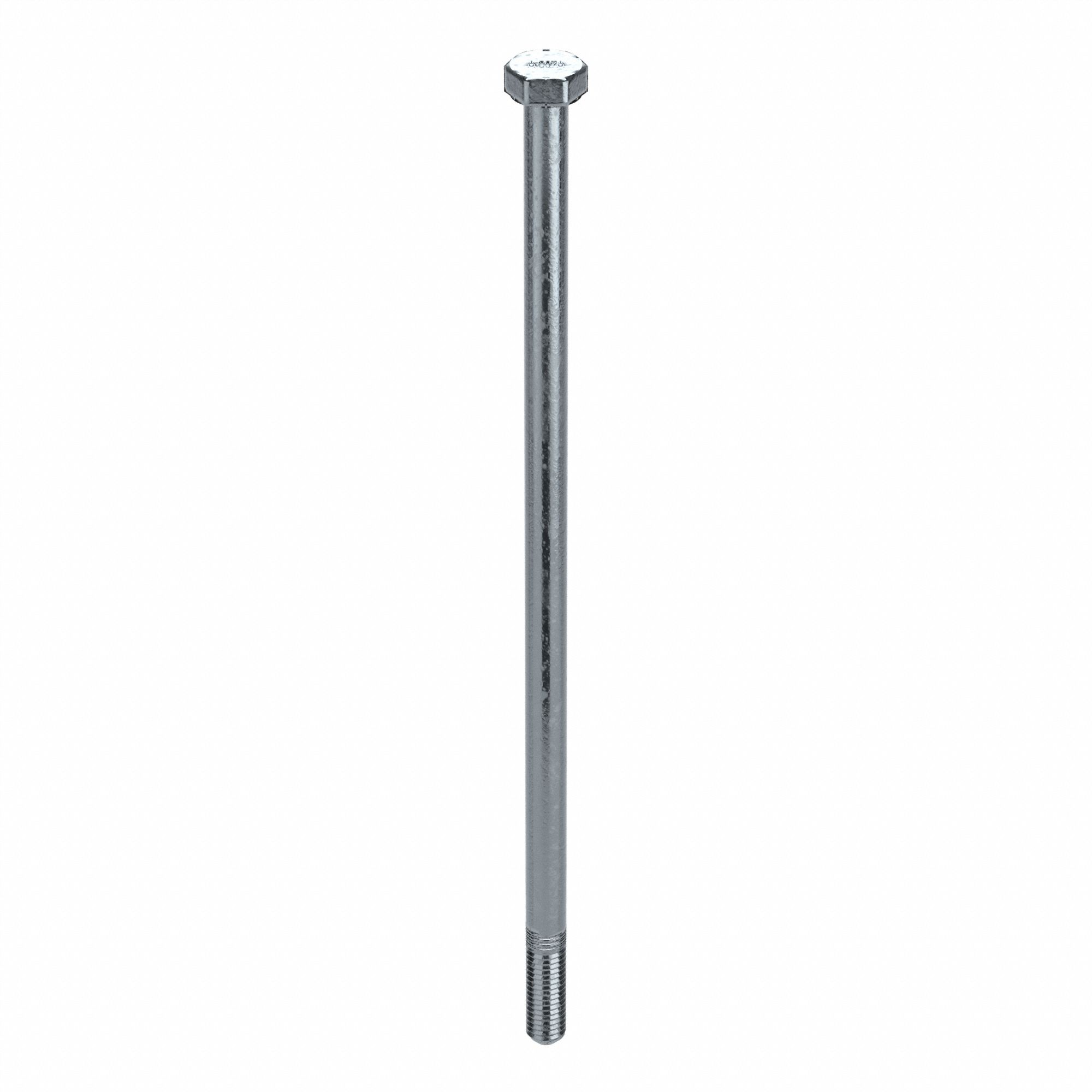 Hex Head Cap Screw: Steel, A307A, Zinc Plated, 1/4"-20, Coarse, 7 in lg, Globally Sourced, 100 PK