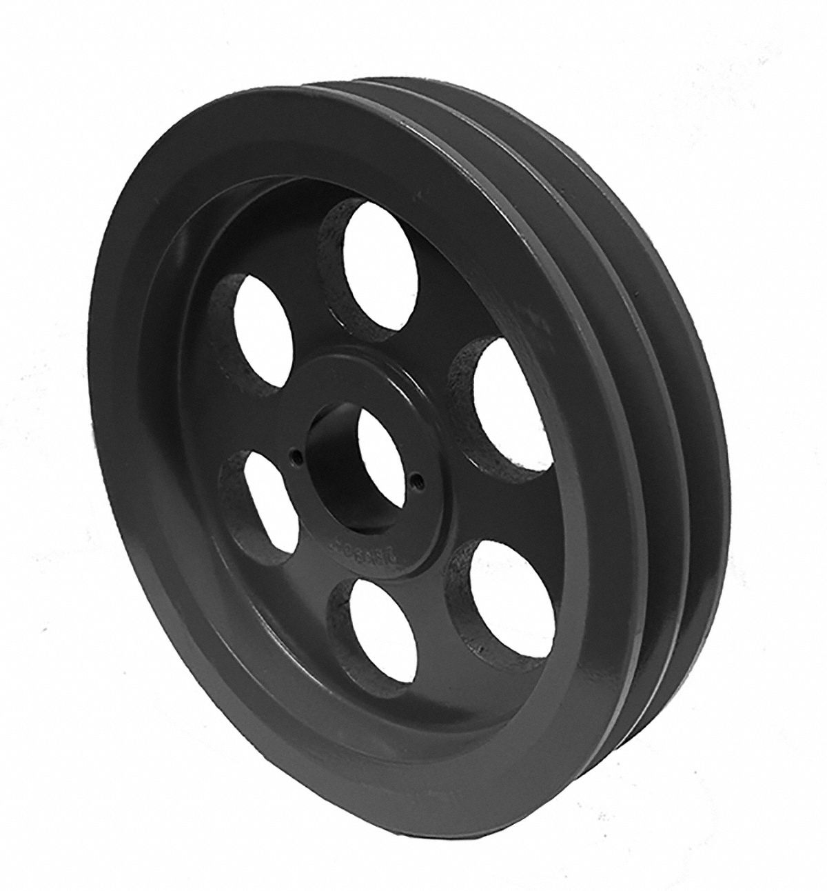 V-Belt Pulley: AK74, 1 Groove, 7.25 in OD, Fixed Bore, 7/8 in Bore, Cast Iron