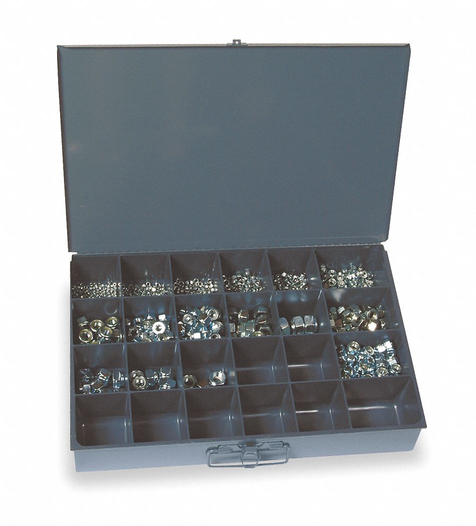 Hx LockNt Asrt Zinc Plated Steel 930PK