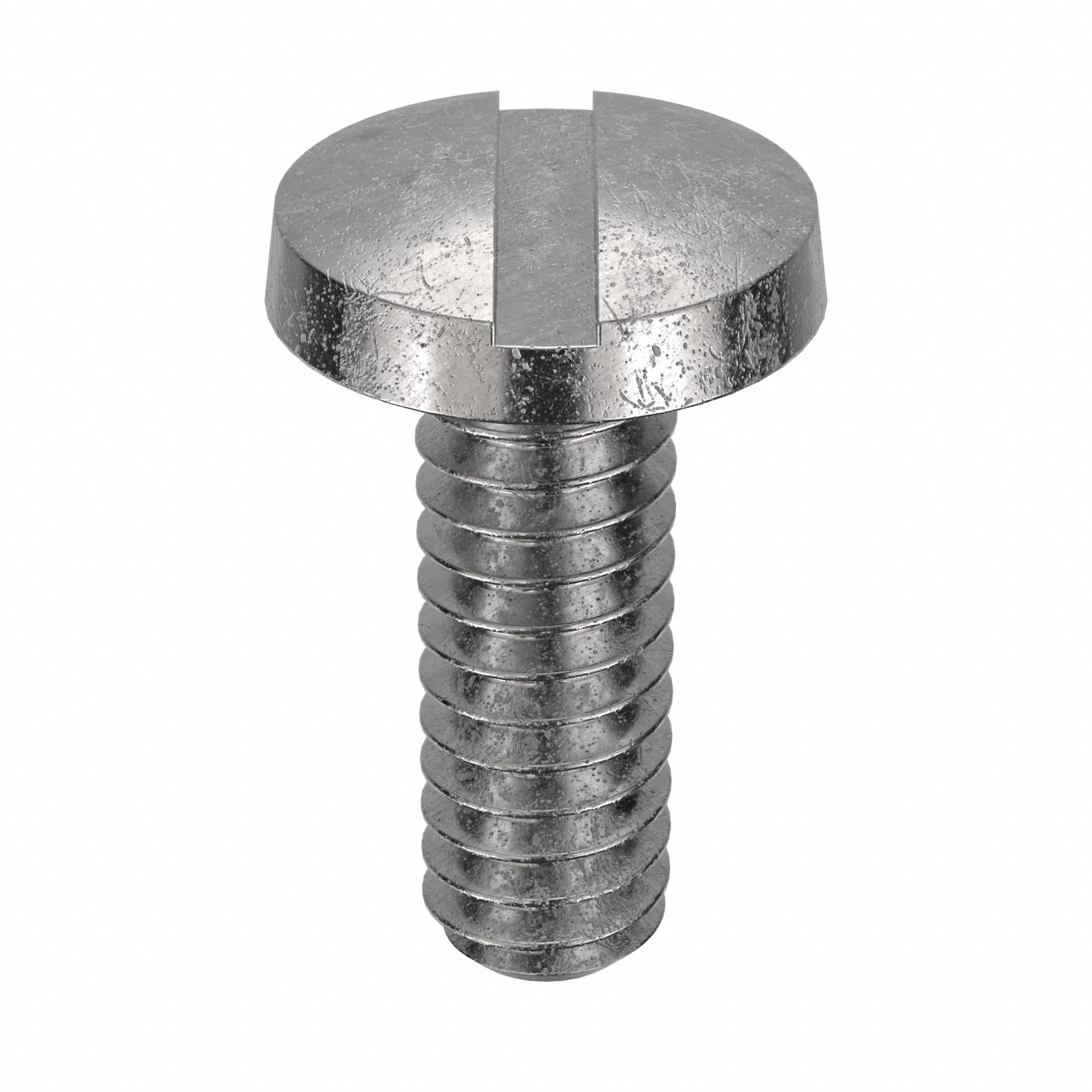 Machine Screw: #2-56 Thread Size, 1/4 in Lg, 18-8, Stainless Steel, Plain, Binding, Slotted, 100 PK