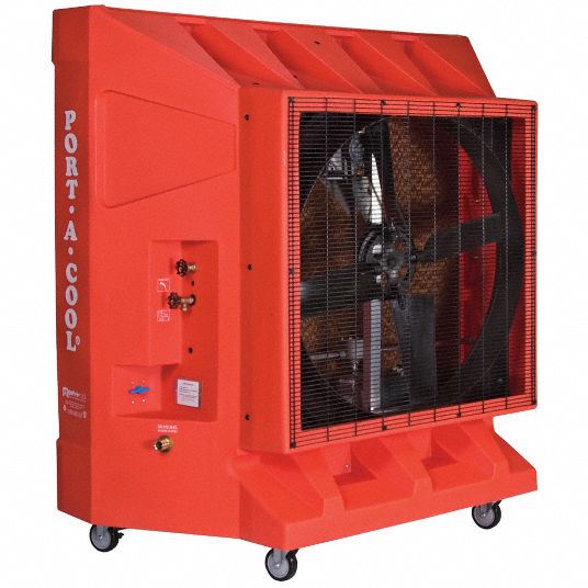 Portable Evaporative Cooler, 9,600 cfm, 115V AC Grainger