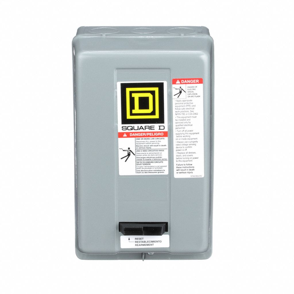 SQUARE D MAGNETIC MOTOR STARTER, NON-REVERSING, 3 POLES