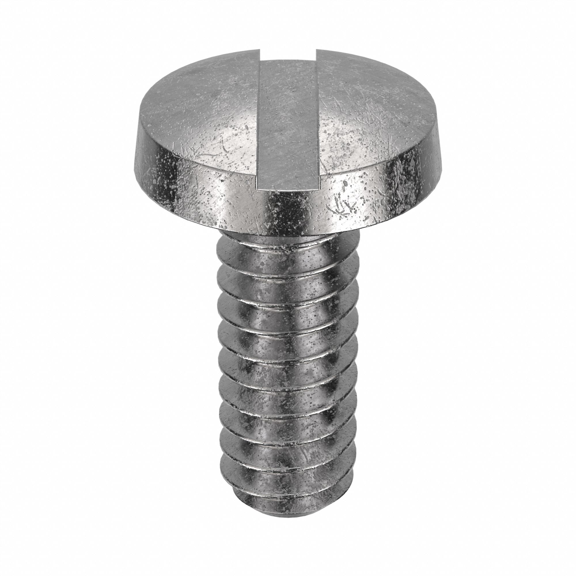 Machine Screw: #6-32 Thread Size, 3/8 in Lg, 18-8, Stainless Steel, Plain, Binding, Slotted, 100 PK
