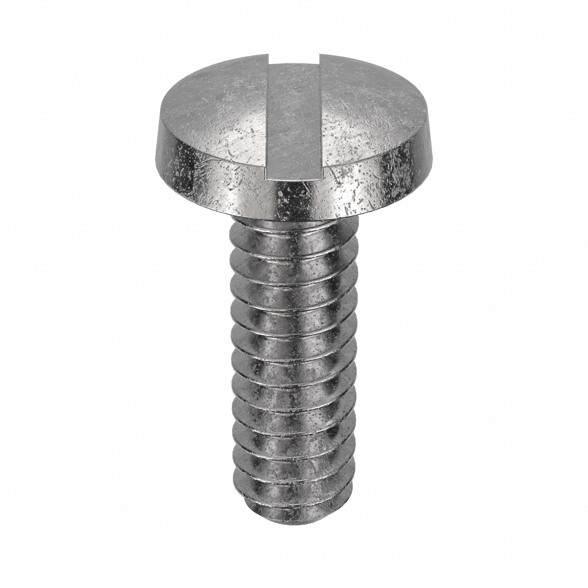 Machine Screw: #6-32 Thread Size, 7/16 in Lg, 18-8, Stainless Steel, Plain, Binding, Slotted, 100 PK
