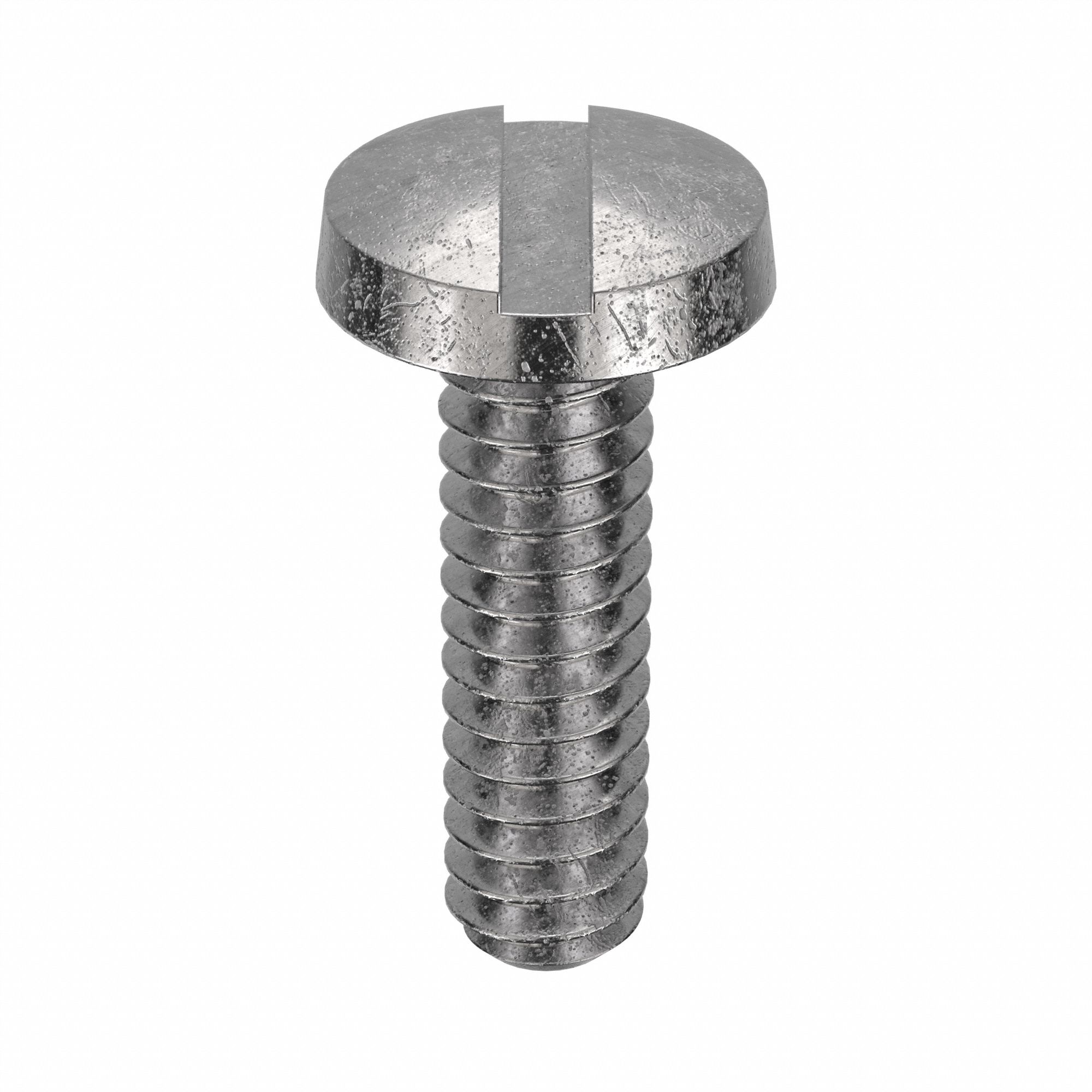 Machine Screw: #6-32 Thread Size, 1/2 in Lg, 18-8, Stainless Steel, Plain, Binding, Slotted, 100 PK