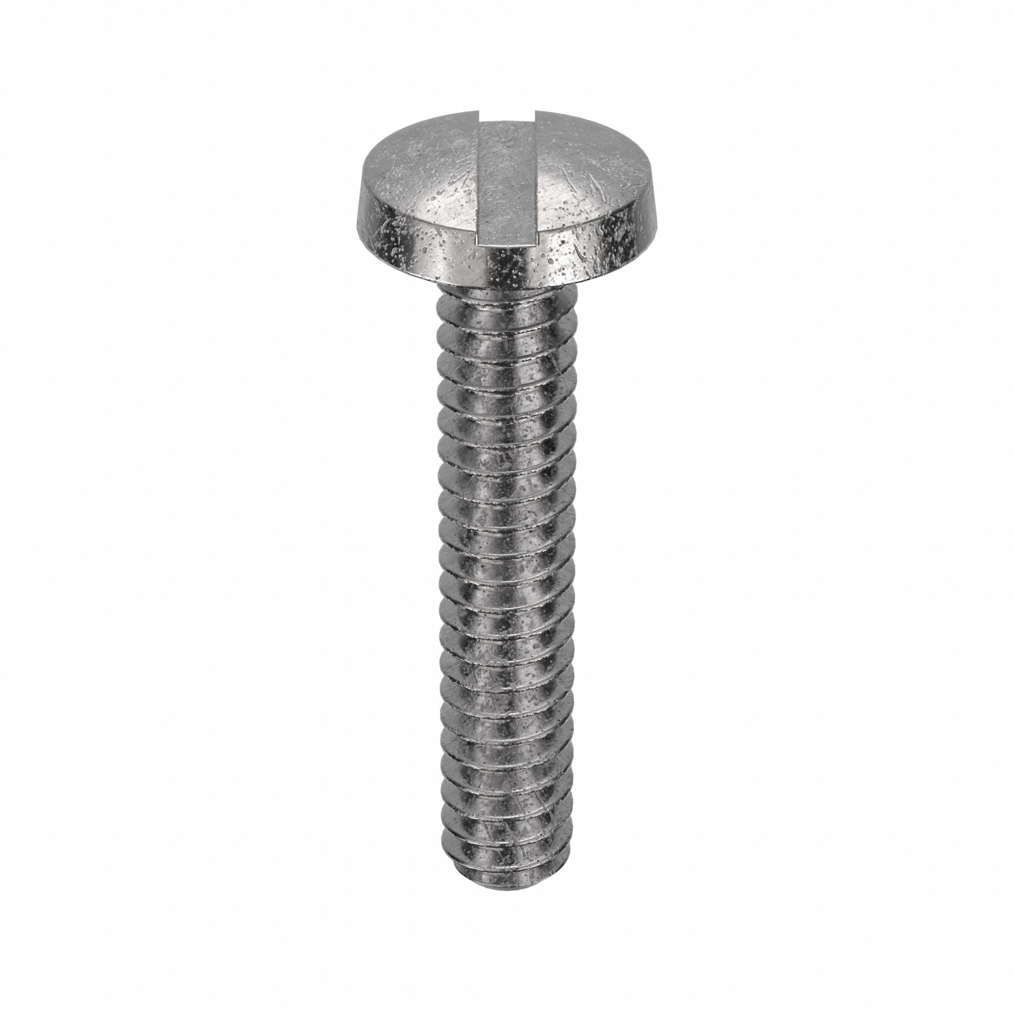 Machine Screw: #6-32 Thread Size, 3/4 in Lg, 18-8, Stainless Steel, Plain, Binding, Slotted, 100 PK