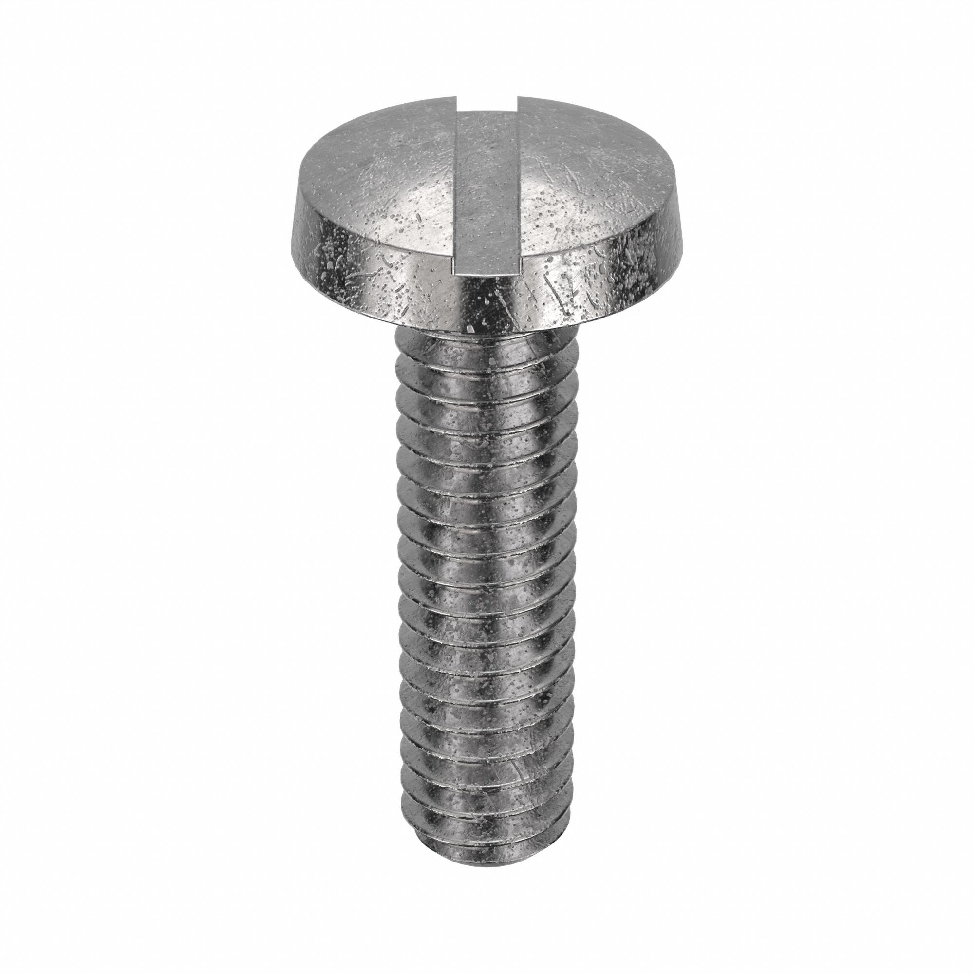 Machine Screw: #8-32 Thread Size, 5/8 in Lg, 18-8, Stainless Steel, Plain, Binding, Slotted, 100 PK