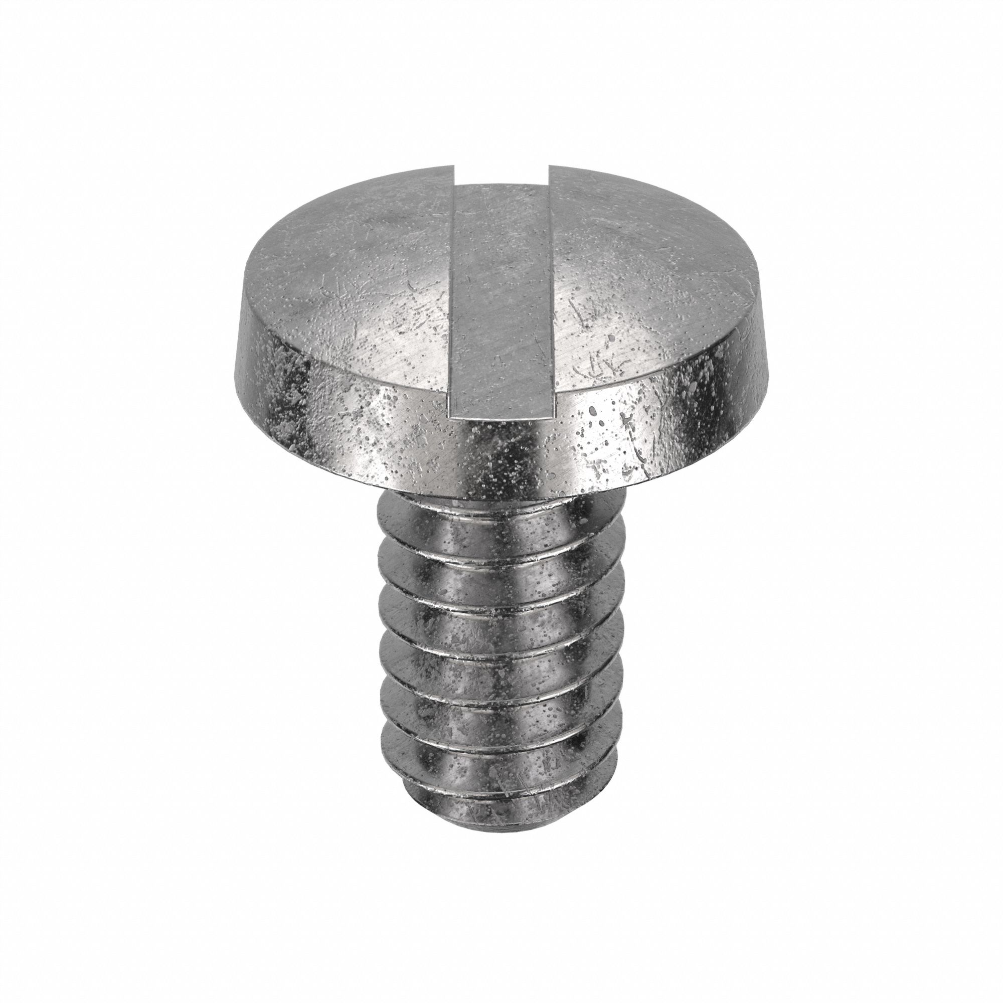 Machine Screw: #10-24 Thread Size, 3/8 in Lg, 18-8, Stainless Steel, Plain, Binding, Slotted, 100 PK
