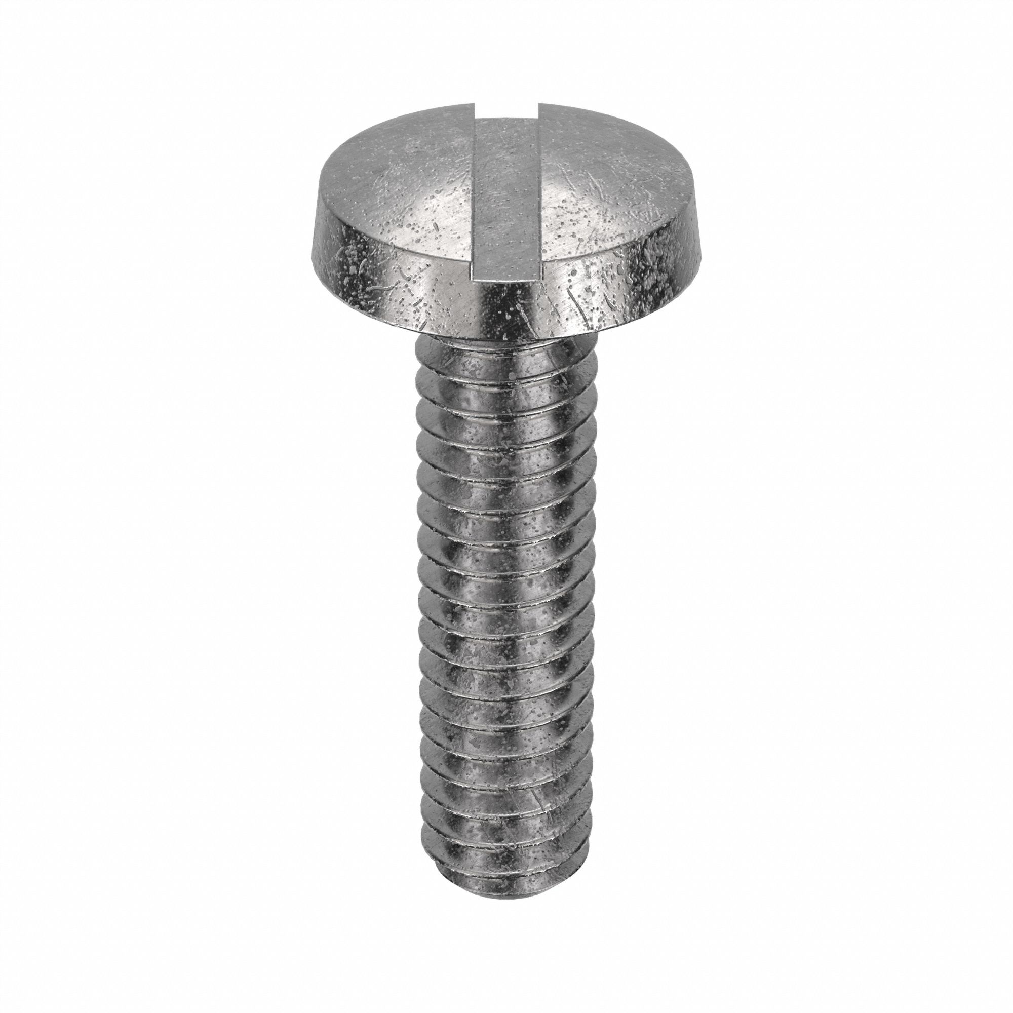 Machine Screw: 1/4"-20 Thread Size, 1 in Lg, 18-8, Stainless Steel, Plain, Binding, Slotted, 50 PK
