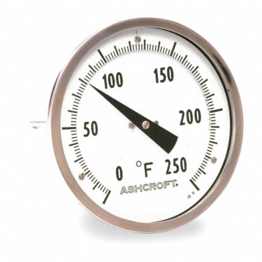 ASHCROFT Analog Dial Thermometer, Stem Length 4 in 2C47820EI60R 040 50/550F Grainger