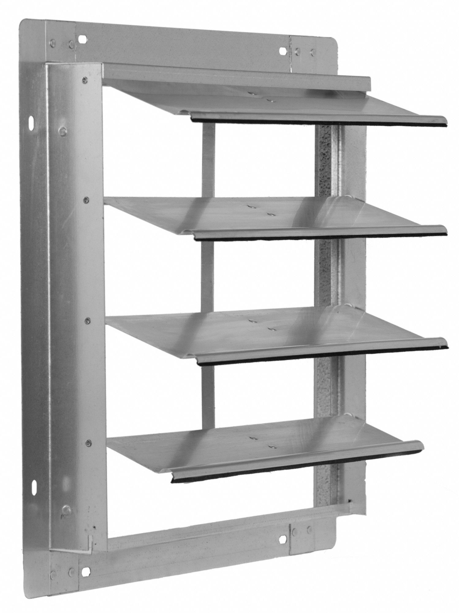 DAYTON 16 in Backdraft Damper / Wall Shutter, 16 1/2 in x 16 1/2 in