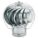 WIND-DRIVEN TURBINE EXHAUST VENTILATOR, 12¾ IN HEAD DIA, 6 IN THROAT DIA, 147 CFM AT 4 MPH, STEEL